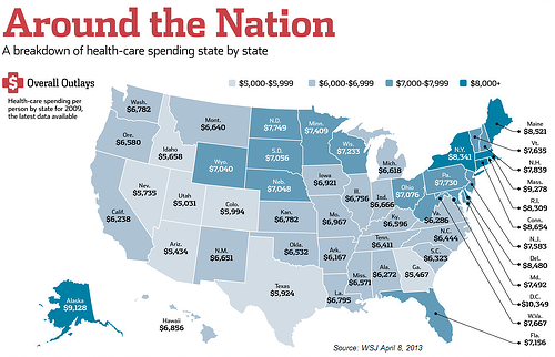 State Spending on Health Care Costs, Obamacare